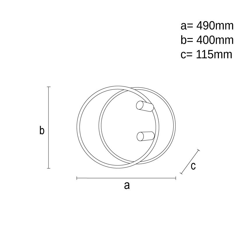 LED Dimbar taklampa LED/65W/230V 3000-6500K vit + fjärrkontroll