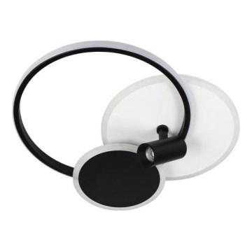LED Dimbar taklampa LED/65W/230V 3000-6500K vit/svart + fjärrkontroll
