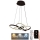 LED Dimbar taklampa LED/65W/230V 3000-6500K Ø 48 cm brun + fjärrkontroll
