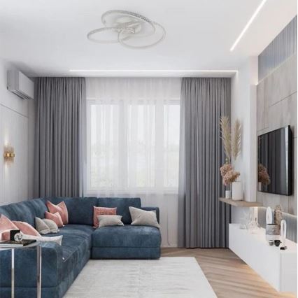 LED Dimbar taklampa LED/70W/230V 3000-6500K vit + fjärrkontroll