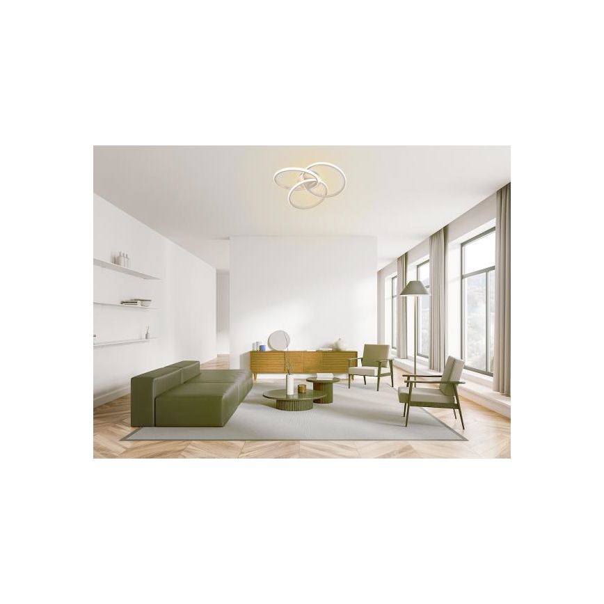 LED Dimbar taklampa LED/70W/230V 3000-6500K vit + fjärrkontroll