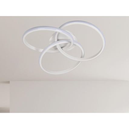 LED Dimbar taklampa LED/70W/230V 3000-6500K vit + fjärrkontroll