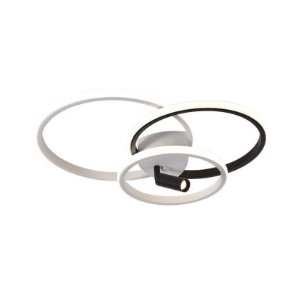 LED Dimbar taklampa LED/70W/230V 3000-6500K vit/svart + fjärrkontroll