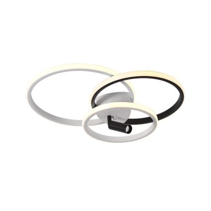 LED Dimbar taklampa LED/70W/230V 3000-6500K vit/svart + fjärrkontroll