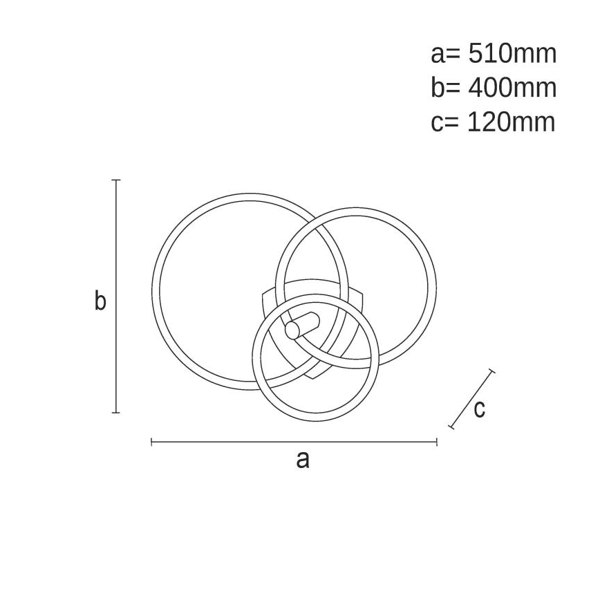 LED Dimbar taklampa LED/70W/230V 3000-6500K vit/svart + fjärrkontroll