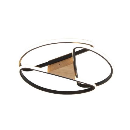 LED Dimbar taklampa LED/75W/230V 3000-6500K brun/svart + fjärrkontroll