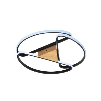 LED Dimbar taklampa LED/75W/230V 3000-6500K brun/svart + fjärrkontroll