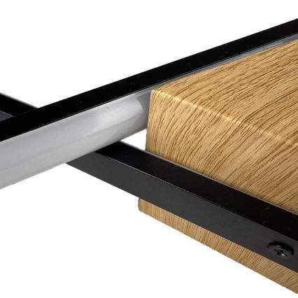 LED Dimbar taklampa LED/75W/230V 3000-6500K brun/svart + fjärrkontroll