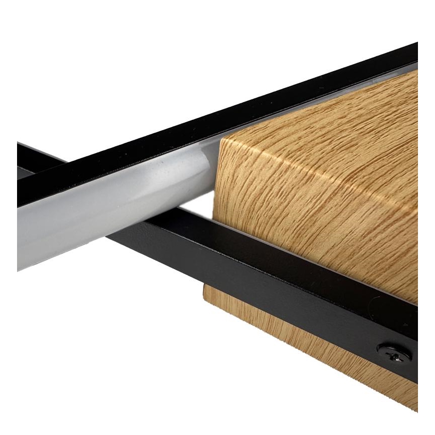 LED Dimbar taklampa LED/75W/230V 3000-6500K brun/svart + fjärrkontroll