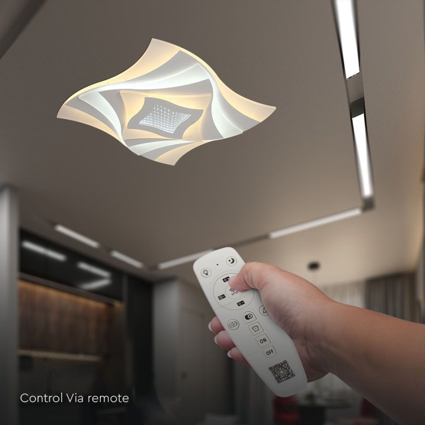 LED Dimbar taklampa LED/75W/230V 3000-6500K + fjärrkontroll