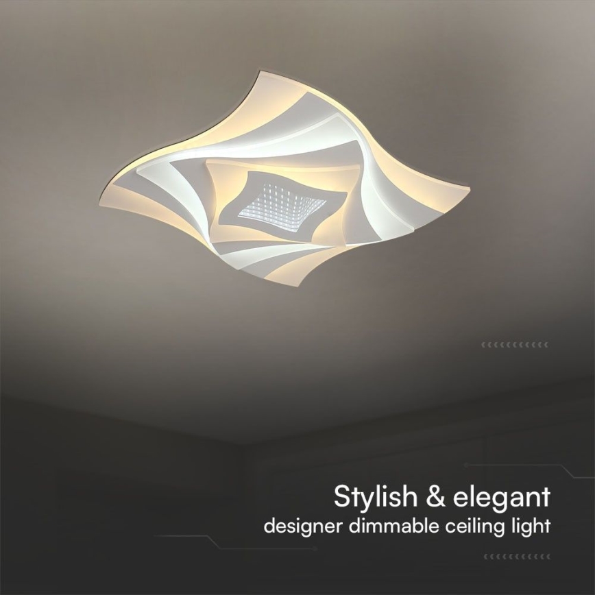 LED Dimbar taklampa LED/75W/230V 3000-6500K + fjärrkontroll