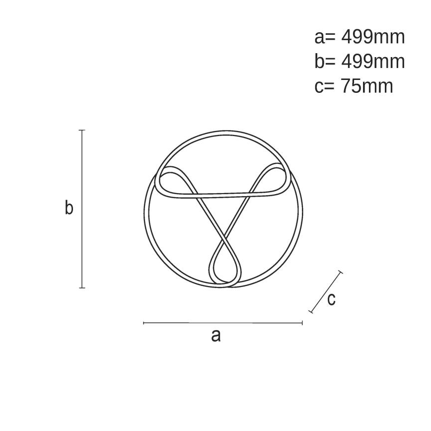 LED Dimbar taklampa LED/75W/230V 3000-6500K svart + fjärrkontroll