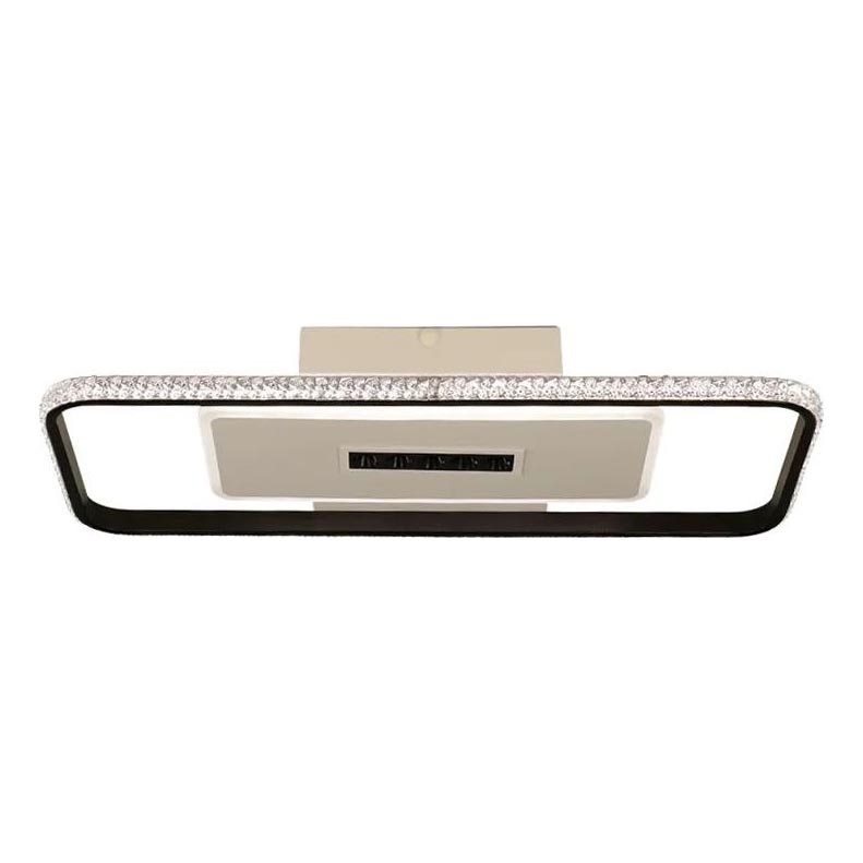 LED Dimbar taklampa LED/75W/230V 3000-6500K vit/svart + fjärrkontroll