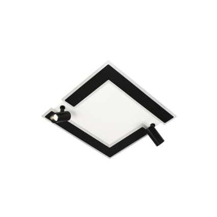 LED Dimbar taklampa LED/80W/230V 3000-6500K svart + fjärrkontroll