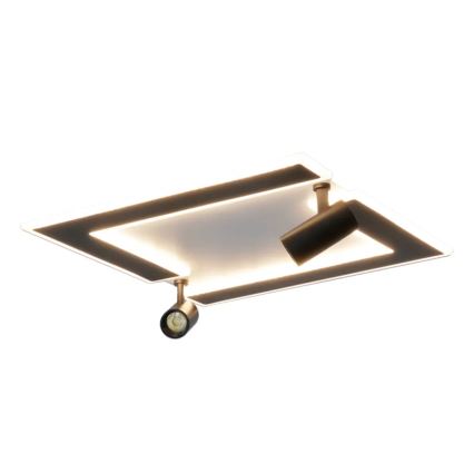 LED Dimbar taklampa LED/80W/230V 3000-6500K svart + fjärrkontroll