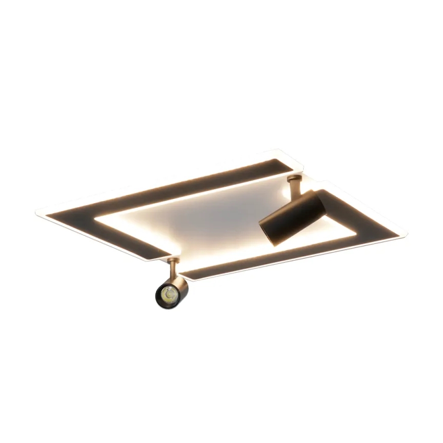 LED Dimbar taklampa LED/80W/230V 3000-6500K svart + fjärrkontroll