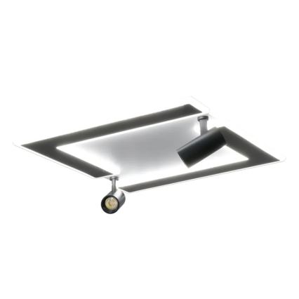 LED Dimbar taklampa LED/80W/230V 3000-6500K svart + fjärrkontroll