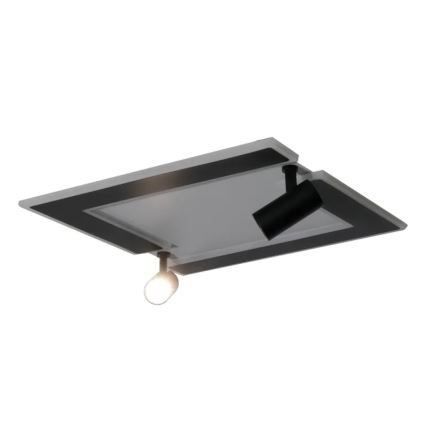 LED Dimbar taklampa LED/80W/230V 3000-6500K svart + fjärrkontroll