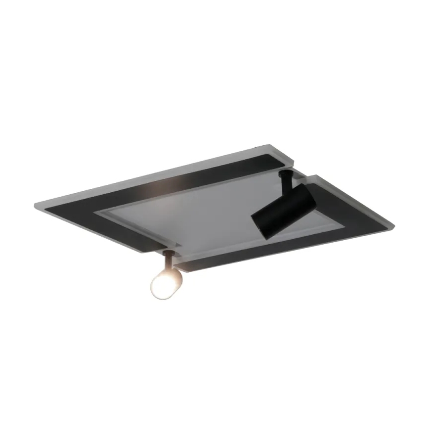 LED Dimbar taklampa LED/80W/230V 3000-6500K svart + fjärrkontroll