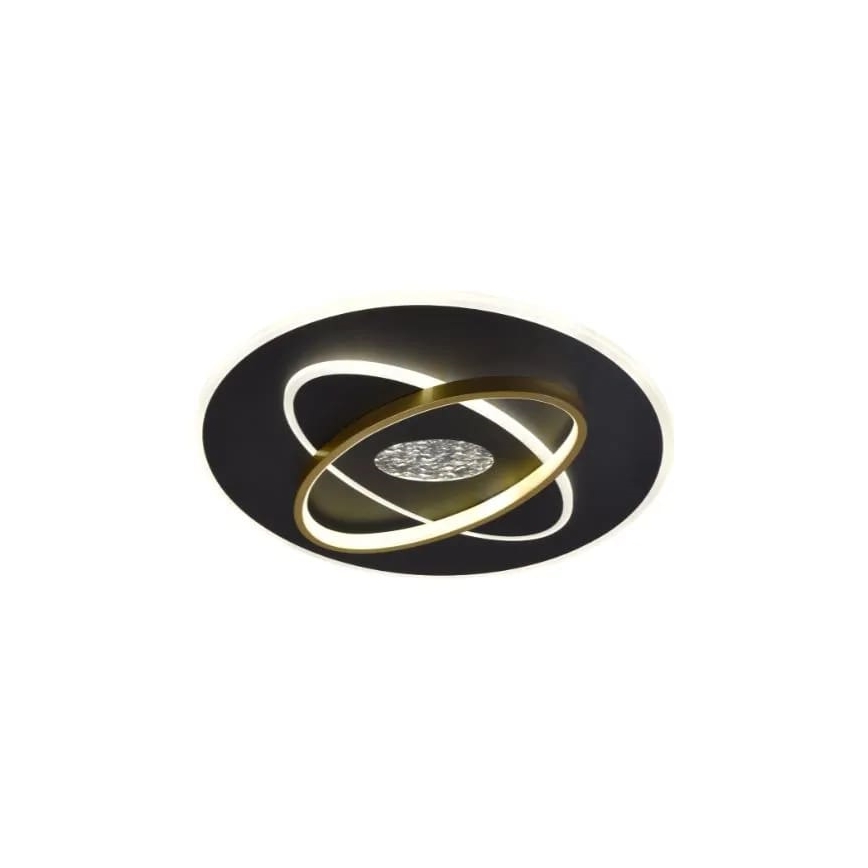 LED Dimbar taklampa LED/80W/230V 3000-6500K svart + fjärrkontroll