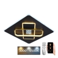 LED Dimbar taklampa LED/90W/230V 3000-6500K svart + fjärrkontroll