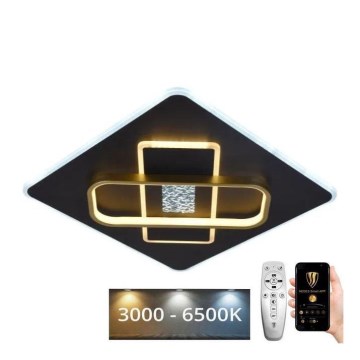 LED Dimbar taklampa LED/90W/230V 3000-6500K svart + fjärrkontroll