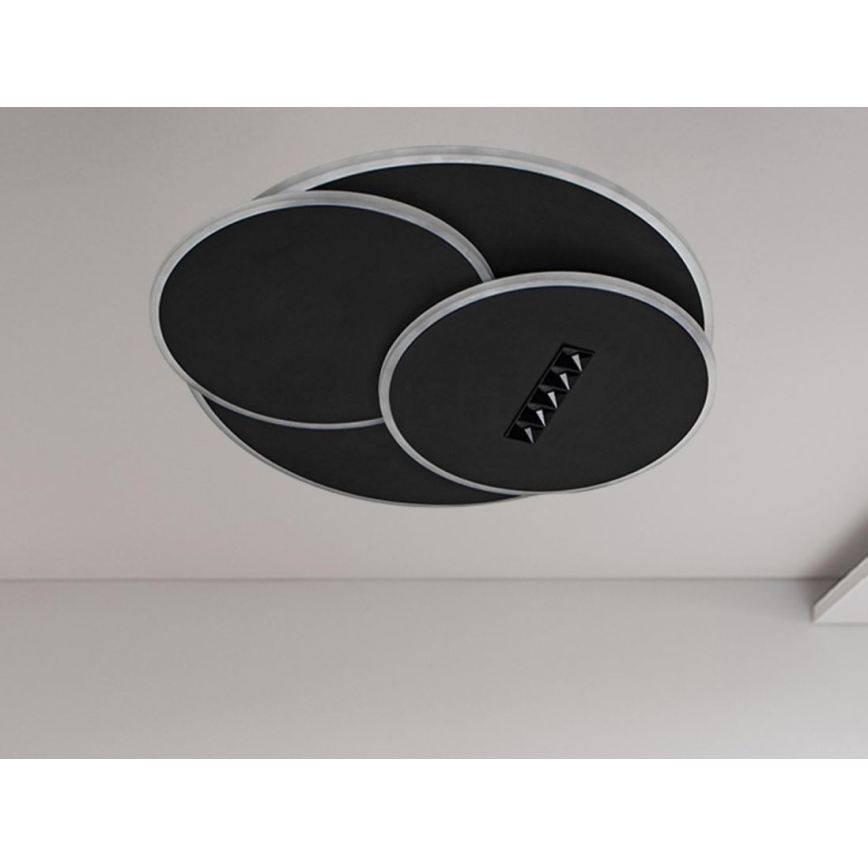 LED Dimbar taklampa LED/90W/230V 3000-6500K svart + fjärrkontroll