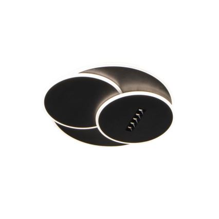 LED Dimbar taklampa LED/90W/230V 3000-6500K svart + fjärrkontroll