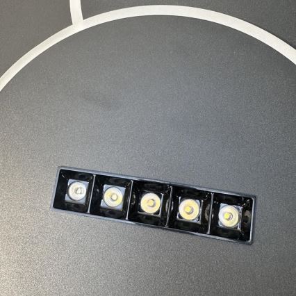 LED Dimbar taklampa LED/90W/230V 3000-6500K svart + fjärrkontroll