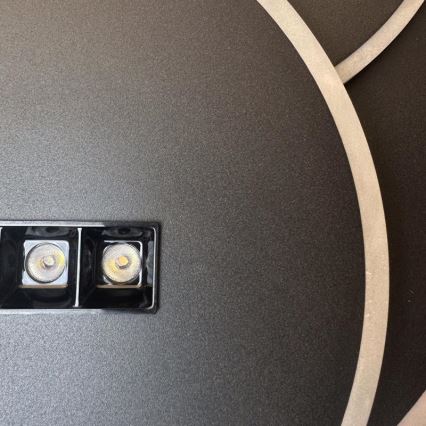 LED Dimbar taklampa LED/90W/230V 3000-6500K svart + fjärrkontroll