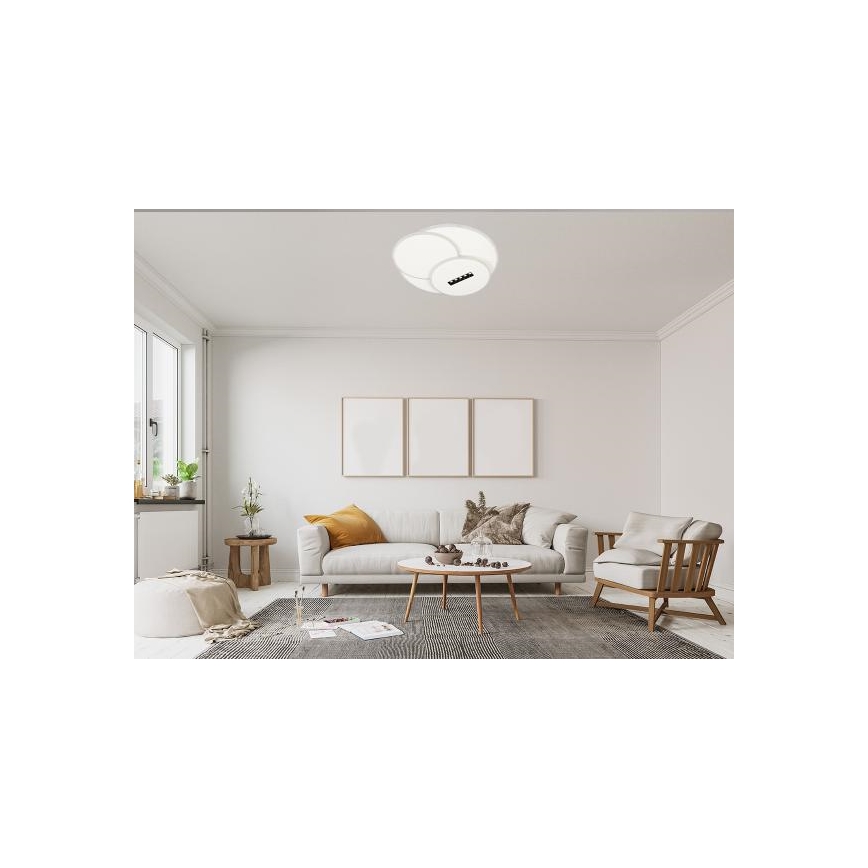 LED Dimbar taklampa LED/90W/230V 3000-6500K vit + fjärrkontroll