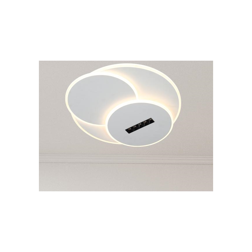 LED Dimbar taklampa LED/90W/230V 3000-6500K vit + fjärrkontroll
