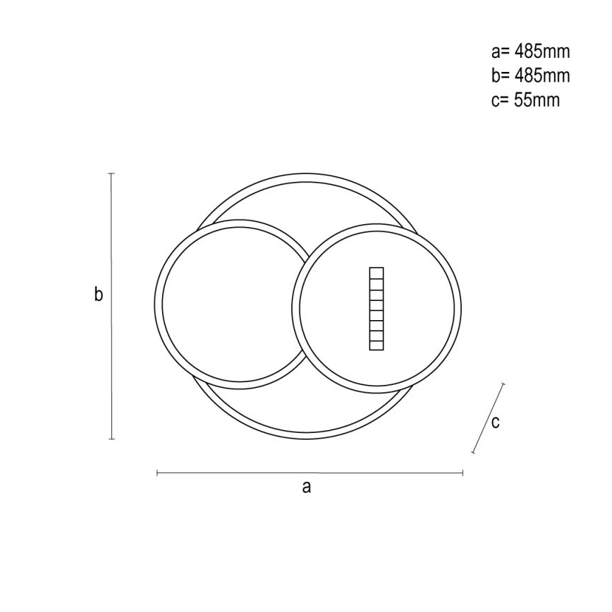 LED Dimbar taklampa LED/90W/230V 3000-6500K vit + fjärrkontroll