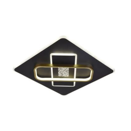 LED Dimbar taklampa LED/90W/230V 3000-6500K svart + fjärrkontroll