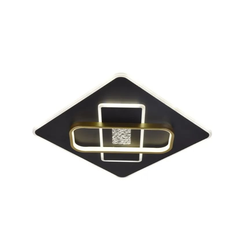LED Dimbar taklampa LED/90W/230V 3000-6500K svart + fjärrkontroll