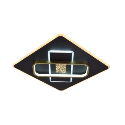 LED Dimbar taklampa LED/90W/230V 3000-6500K svart + fjärrkontroll