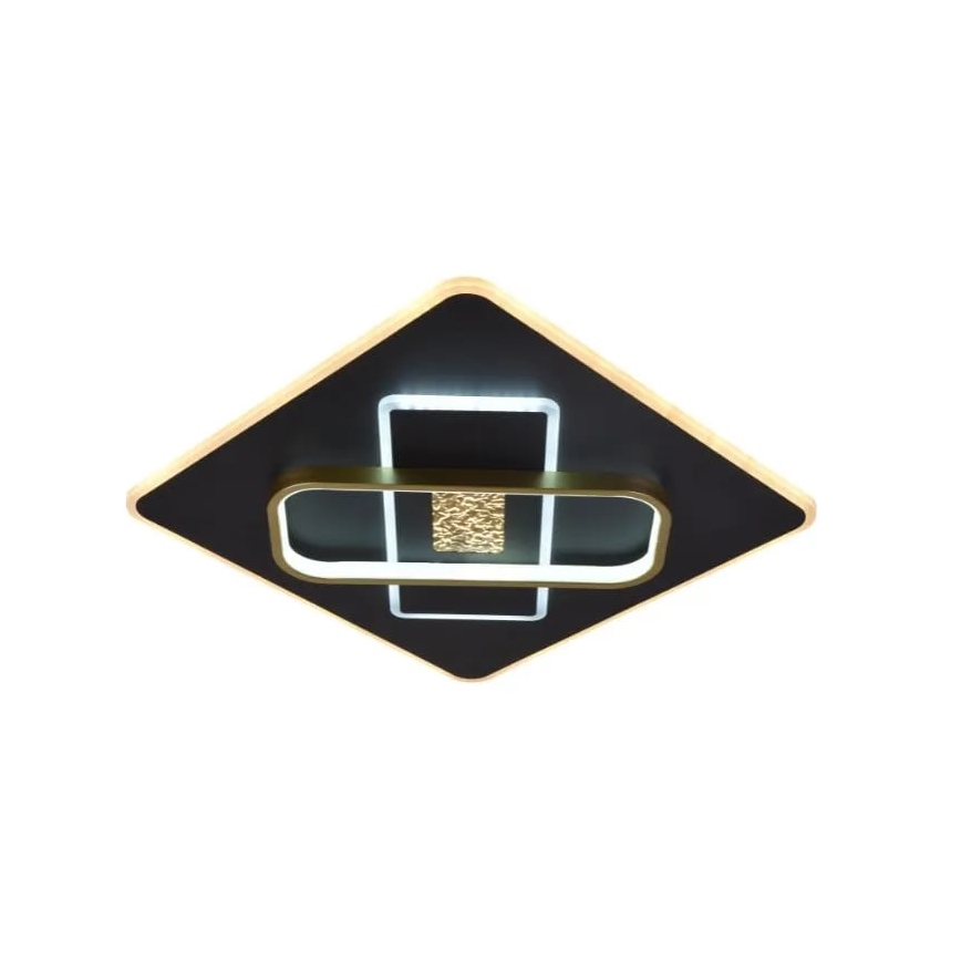 LED Dimbar taklampa LED/90W/230V 3000-6500K svart + fjärrkontroll