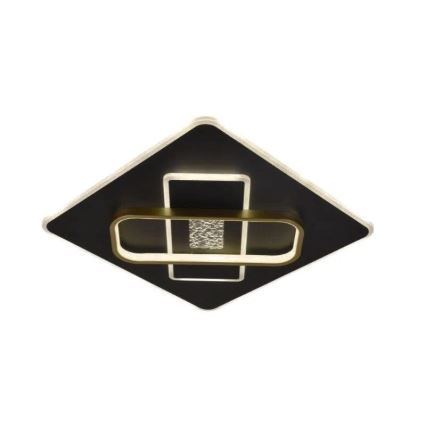 LED Dimbar taklampa LED/90W/230V 3000-6500K svart + fjärrkontroll