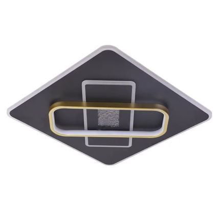 LED Dimbar taklampa LED/90W/230V 3000-6500K svart + fjärrkontroll