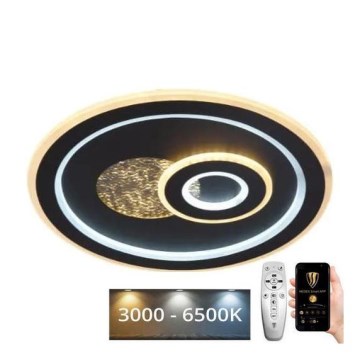 LED Dimbar taklampa LED/95W/230V 3000-6500K svart + fjärrkontroll