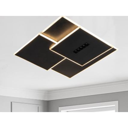 LED Dimbar taklampa LED/95W/230V 3000-6500K svart + fjärrkontroll