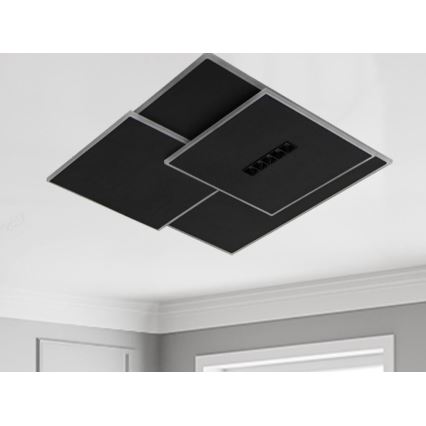 LED Dimbar taklampa LED/95W/230V 3000-6500K svart + fjärrkontroll