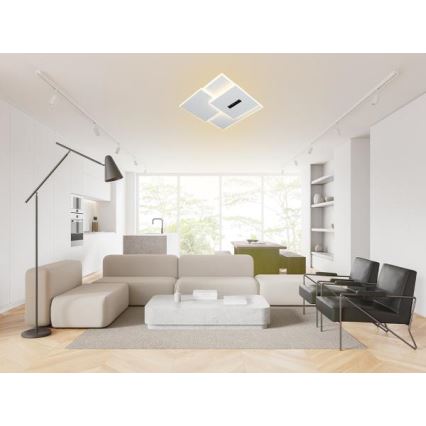 LED Dimbar taklampa LED/95W/230V 3000-6500K vit + fjärrkontroll