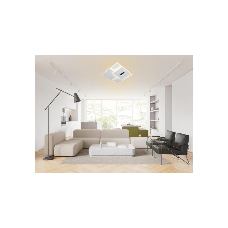 LED Dimbar taklampa LED/95W/230V 3000-6500K vit + fjärrkontroll