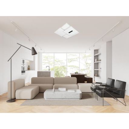 LED Dimbar taklampa LED/95W/230V 3000-6500K vit + fjärrkontroll