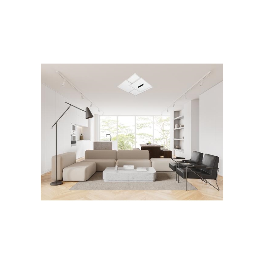 LED Dimbar taklampa LED/95W/230V 3000-6500K vit + fjärrkontroll