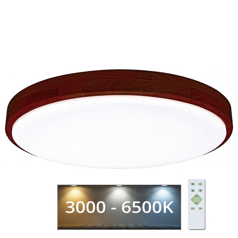 LED Dimbar taklampa LENA LED/60W/230V 3000-6500K ek + fjärrkontroll