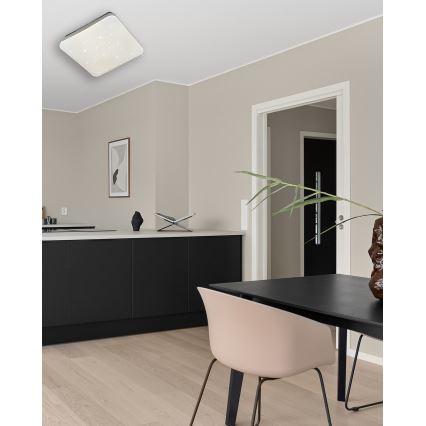 LED Dimbar taklampa MANA LED/36W/230V 2700-6500K 43x43 cm + fjärrkontroll