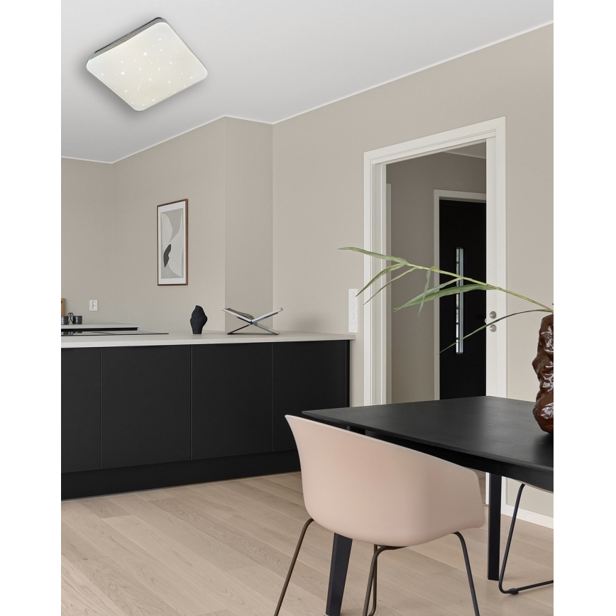 LED Dimbar taklampa MANA LED/36W/230V 2700-6500K 43x43 cm + fjärrkontroll
