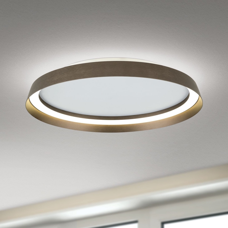 LED Dimbar taklampa MANTA LED/38W/230V 2700/3000/4000K diameter 45 cm brun
